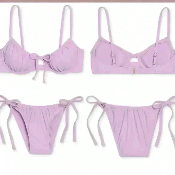 Xhilaration Lilac Bikini 2 piece set - Picture 4 of 6